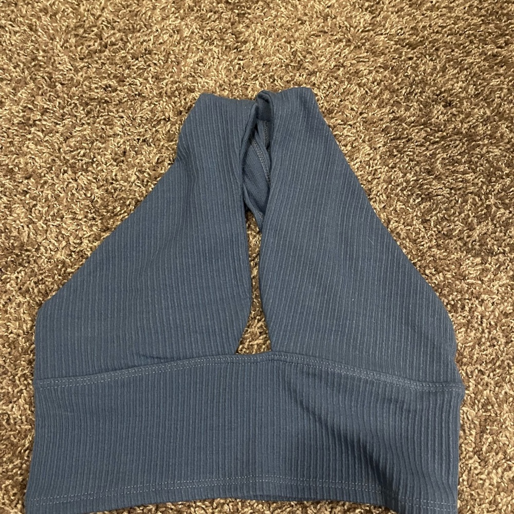Cropped Crossover Tank Top